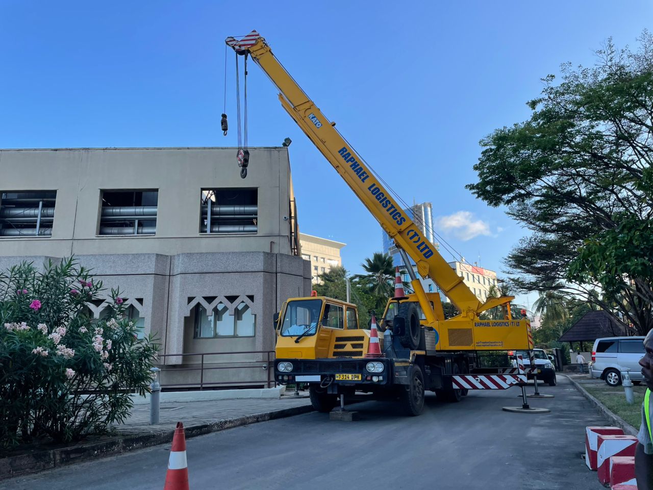 Building Material Lifting Operations - View 1